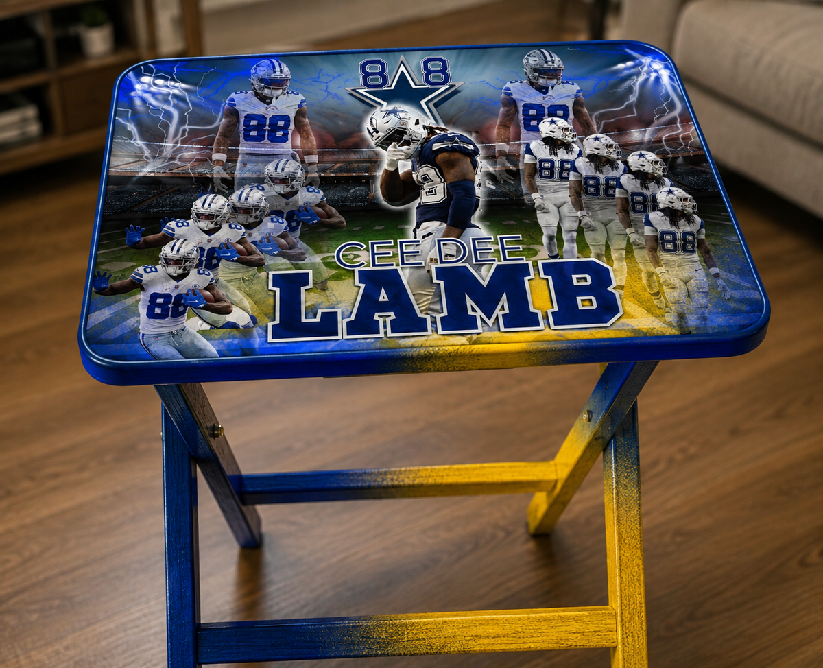 CUSTOM SPORTS TRAY TABLE