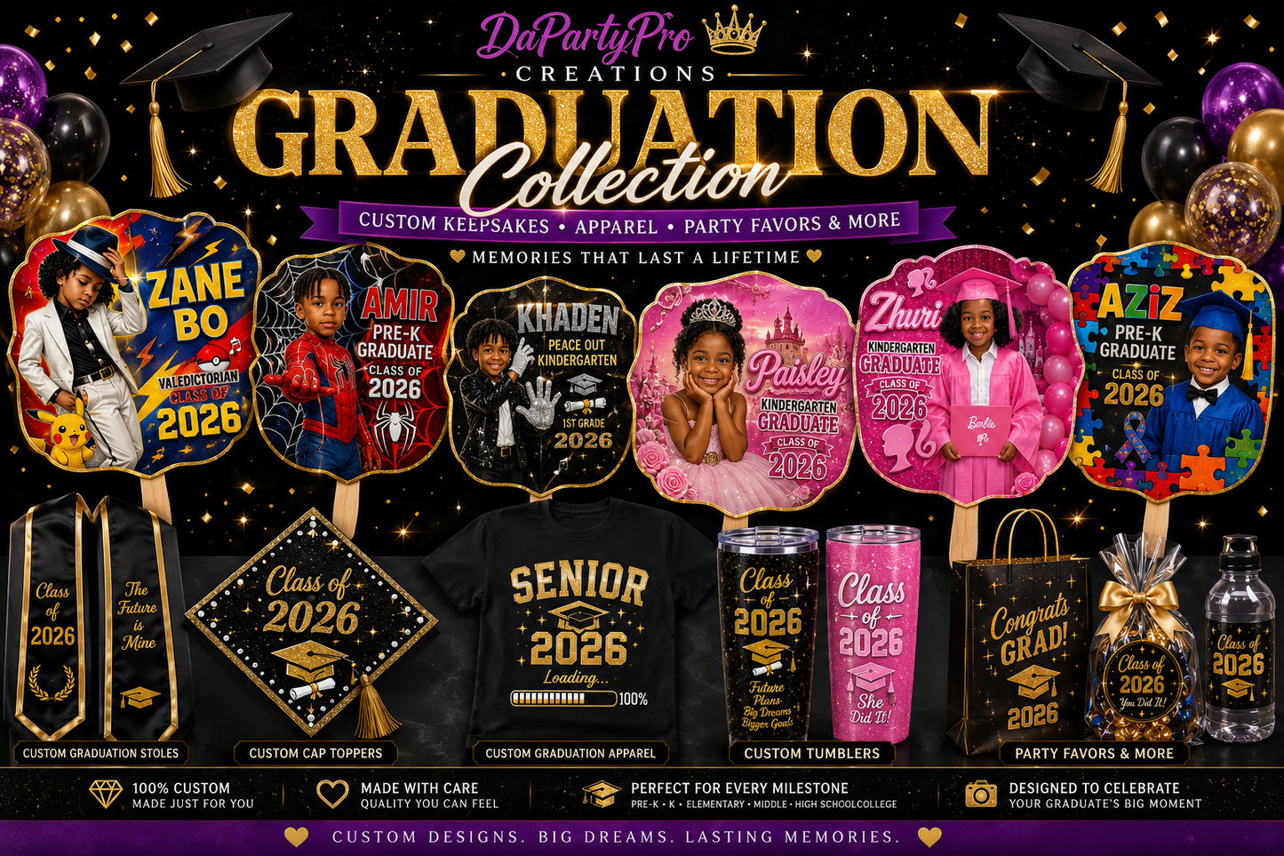 CUSTOM GRADUATION PACKAGES