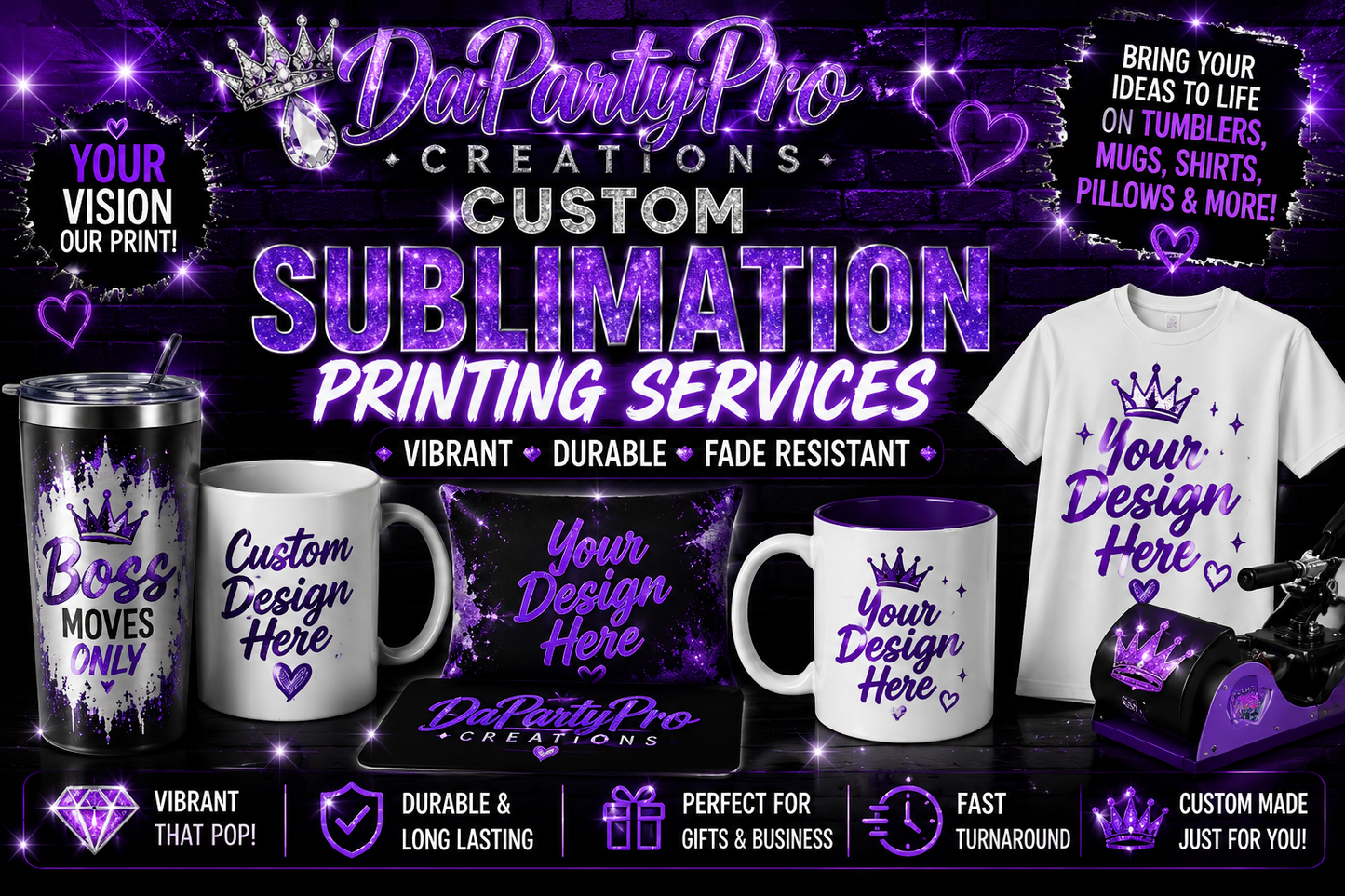 CUSTOM SUBLIMATION TRANSFERS