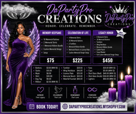 CUSTOM MEMORIAL KEEPSAKES