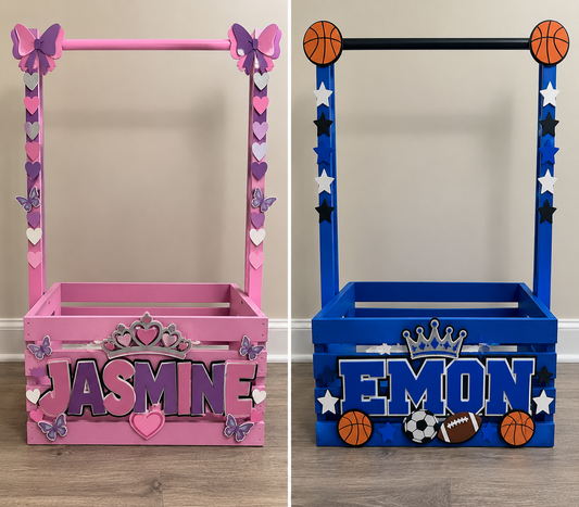CUSTOM CHILDREN'S CLOTHING RACK – BABY SHOWER GIFT