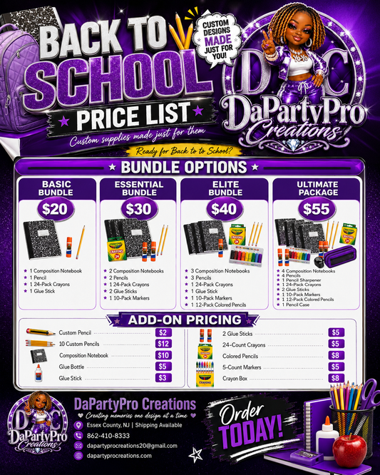 CUSTOM BACK-TO-SCHOOL BUNDLES